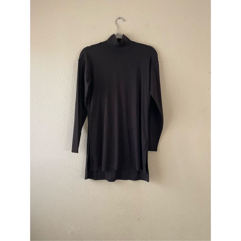 Anthropologie girls from savory metallic long sleeve turtleneck tunic size xs